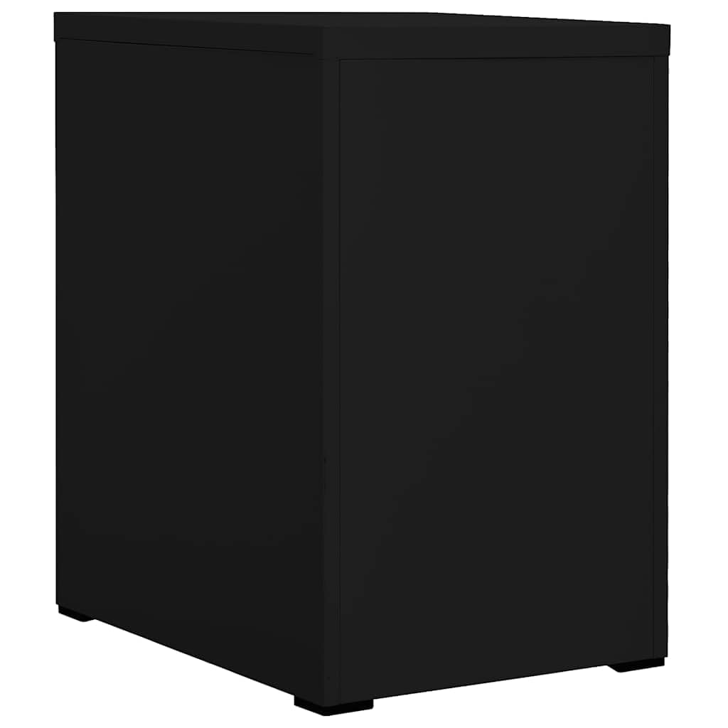 Hothingwell Raccoglitore nero 46 x 62 x 72,5 cm Acciaio 2 Cassetti
