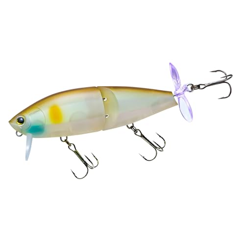 YO-Zuri 3DB Wake Prop Floating 85MM BASS Lure Color: Matte Pearl SHAD