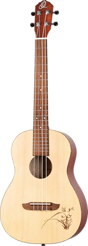 Ortega Guitars Bariton Ukulele Akustisch – Bonfire Series – Fichte, Sapele, Natur (RU5-BA)