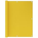 Bussandri Exclusive - Balkon-Sichtschutz Gelb 120x400 cm HDPE