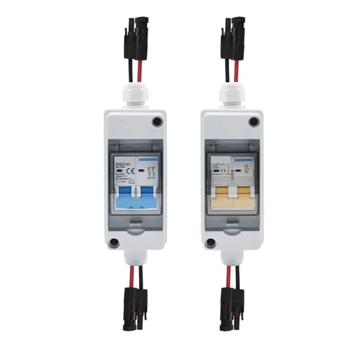 Boîtier de combinaison PV 1000V 2P 6A avec disjoncteur DC MCB étanche IP65 HT 2 voies