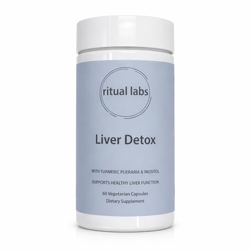 RITUAL LABS Liver Support Supplement with Milk Thistle NAC & Choline Bitartrate Liver Health Support Formula Antioxidant Wellness Supplement Non-GMO Gluten Free 60 Capsules (1pcs)