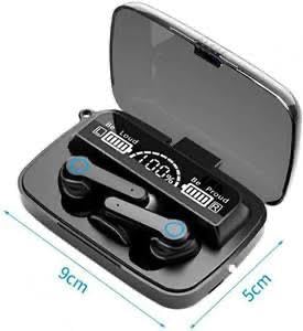 Image of M19 TWS Wireless Earbuds with LED Display & Torch | 30H Playtime, Bluetooth 5.1, ENC Noise Cancellation, Low Latency, IPX7 Waterproof, Deep Bass Earphones