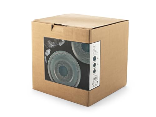Service de table en porcelaine H&H fini les assiettes fragiles avec le set Echo octane - 7