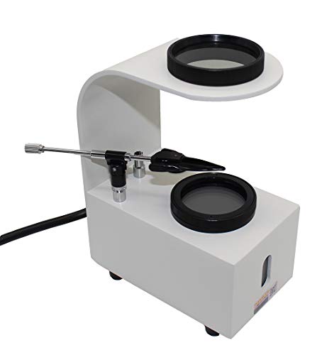 Jieotwice Desktop Magnifier Gem Identification Tool Jewelry Tabletop Polariscope with Gem Clip