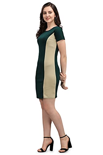 Image of PURVAJA Women's Bodycon Knee Length Dress(Lucy-111-112-113-114)