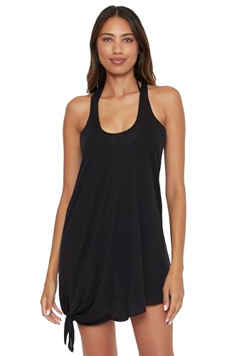 BECCA Breezy Basics Knot Dress, Scoop Neck, Beach Cover Ups for Women