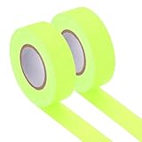 PATIKIL Glow in the Dark Gaffers Tape, 0.8 Inch x 65.6 Feet Colored Cotton Glow Tape Markers Fluorescent Glow in the Dark Tape Stickers for Party Decorations, Yellow