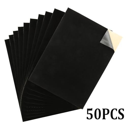 Acrux7 RUUS-FELTSHEETS-50PCS-BK-230605 50 Pcs Adhesive Black Felt Sheets thumb #8