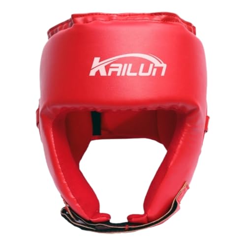Cascos De Boxeo,Cascos De Boxeo,Cascos De Taekwondo,Protector Facial Completo para Muay Thai,Cascos De Artes Marciales De Sparring,Protector De Cabeza Ajustable,Ajustable,Sparring
