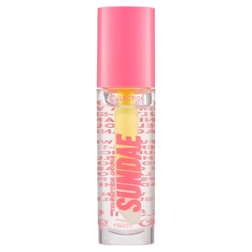 Collection Cosmetics Tri-Peptide Gloss, Lip Gloss, Hydrating Formula, 6.5ml, Sundae