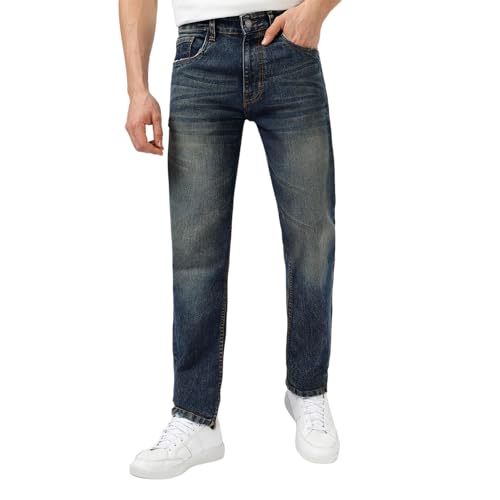 Image of Urbano Fashion Men's Regular Fit Washed Jeans Stretchable
