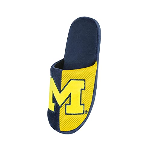 Image of FOCO Oklahoma Sooners NCAA Mens Team Logo Staycation Slippers