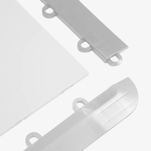 Incstores Edge Pieces For Nitro Interlocking Garage Floor Tiles | Ramped Edges For Our Plastic Floor Tiles To Build Smarter Garage, Workshop, Shed, Or Trailer | Gunmetal, Female Edge #TOP5