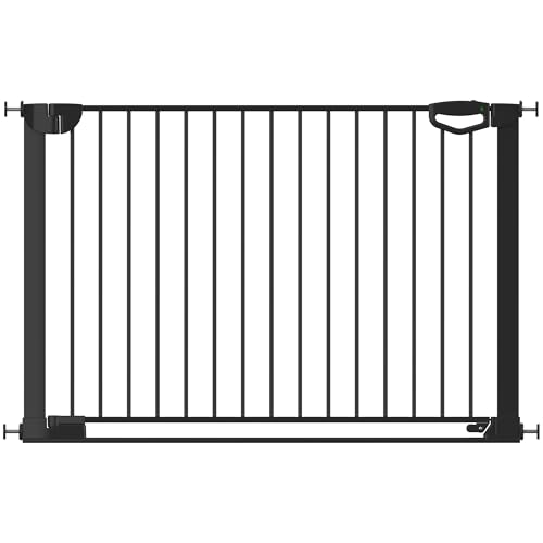 Geuther Türschutzgitter Easylock Flatstep Schwarz I Treppenschutzgitter...