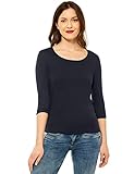 Street One Shirt Style Pania mit 3/4 Arm und Rundhalsausschnitt im körpernahem Schnitt