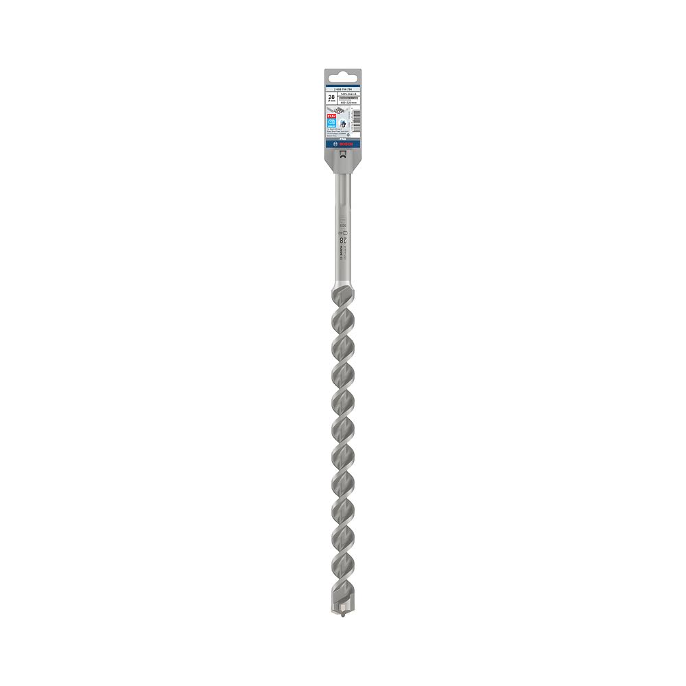 Bosch 1x PRO SDS max-4 Kırıcı Delici Delme Ucu (Donatılı Beton, Beton Bina Bloku, Ø 28,00 mm, Professional Aksesuar Kırıcı Delici)