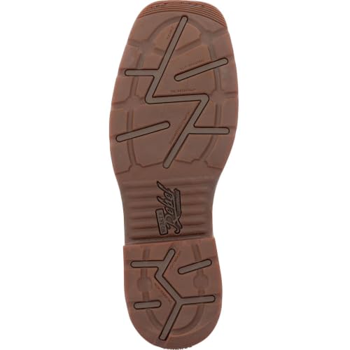 Durango® Workin' Rebel™ Patriotic Steel Toe Work Boot, Dark Brown And Union Flag, Size 9(M) - image 4
