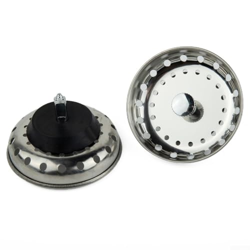 Colador para Fregadero de Cocina de Acero Inoxidable 2 unidades miniatura 7