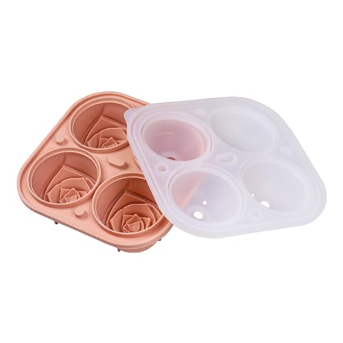 Molde de hielo silicona 3D forma rosa rosa miniatura 1