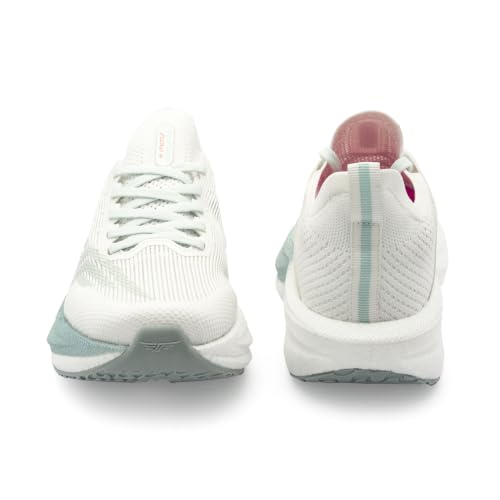 Image of Red Tape Women's Sport Shoes White Knitted Round Toe Lace-Up