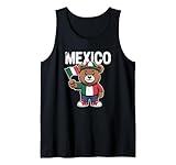 Adorable ours représentant le Mexique avec des couleurs vives et un drapeau. Parfait pour célébrer la culture mexicaine, les événements patrimoniaux, les festivals et les rassemblements. Partagez la joie du Mexique
