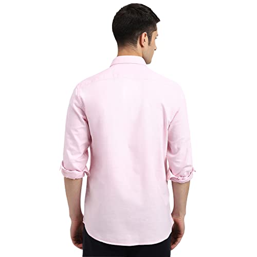Image of Arrow Solid Slim Fit Mens Casual Shirts - 100% Cotton, Breathable & Comfortable, Full Sleeves Shirt for Men