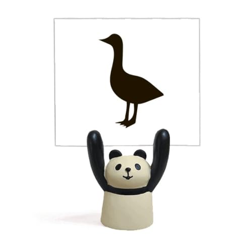 Support de présentation oie noire panda, présentoir de table pour collectionneur