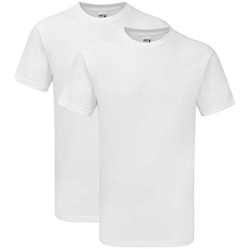 Gildan Hammer Men's T-Shirt, Style Gh000, White (2-Pack), Small #TOP15