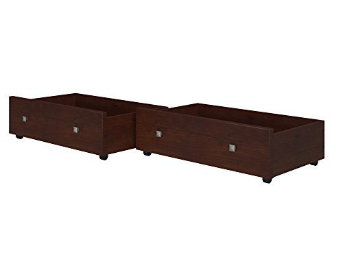 Donco Kids Austin Mission Full Over Full Cappuccino Bunkbed with Dual Underbed Drawers - Thumbnail 6