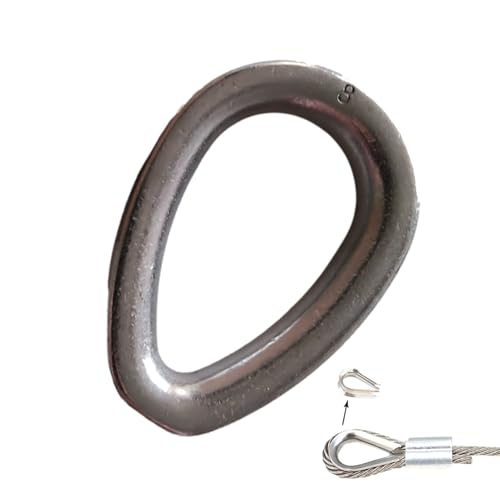 Pulble per fune di ancoraggio per barche - manicotto per attrezzatura in acciaio inossidabile | Sub canna pesante con anello di ingorgo per hardware marino, ancoraggio per yacht, attracing