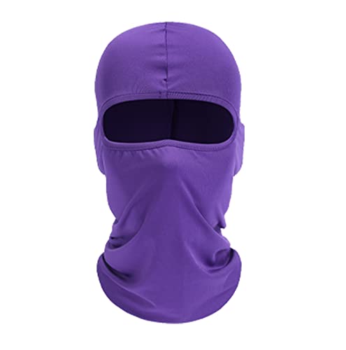 Ski Mask Balaclava Face Mask For Men Women (Purple) #TOP3