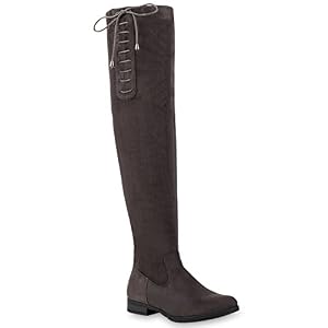 stiefelparadies Damen Stiefel Overknees Veloursleder-Optik Winterstiefel Langschaftstiefel Metallic Blockabsatz Schuhe 121634 Grau Camiri 36 Flandell stiefelparadies Damen Stiefel Overknees Veloursleder-Optik Winterstiefel Langschaftstiefel Metallic Blockabsatz Schuhe 121634 Grau Camiri 36 Flandell