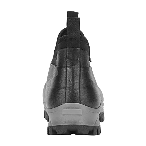 Image of Sludgy 6 inch 4mm Black | Insulated Waterproof Rubber Ankle Waterproof Shoes for Rain and Mud, Fishing, Hunting