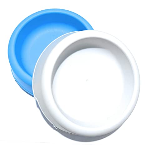 SugarToys Lot de 2 gamelles pour Chat en Plastique Doux, Petits Bols d'appoint pour l'eau et la Nourriture, Compatible avec Utilisation en extérieur