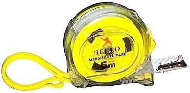 SKYLACE Transparent 5 Meter Steel Blade Measuring Tape with Auto-Lock Function: Accurate and Professional Measurement Tool (01)