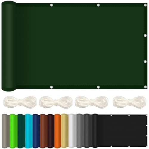 Voile d'ombrage bâche imperméable protection UV avec oeillets balcon