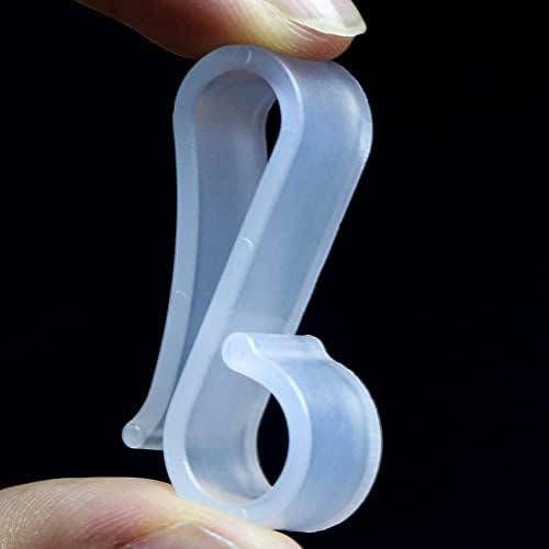 Vikdio 30 Pcs Gutter Hooks for Hanging Christmas Lights, Holiday Lights Clips Mount to Shingles, Gutter Clips for Securing Outdoor Icicle Lights on Christmas Halloween Home Garden Decor