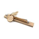 VmG-Store - Bolígrafo de madera con nombre para elegir, regalo personalizado para el día de la madre, el día del padre, cumpleaños, para mamá, papá, abuela, abuelo, novia, novio (07)