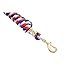 Weaver Leather Poly Lead Rope Blue/Red/White, 5/8 x 10'