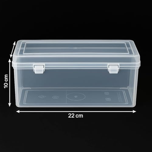 Image of Multipurpose Stylish Plastic Rectangular Bangle Organizer Small Storage Container Combo Transparent Boxes for Jewellery /Medicines /Stationery /Cosmetics (Pack of 5)