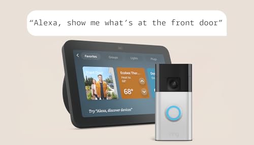 Echo Show 8 (newest model) with Ring Battery Doorbell