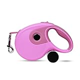 Dispensador de bolsas de residuos incorporado: cuando pasea a su perro, nunca más se olvidará de llevar la bolsa de residuos, es fácil de usar.