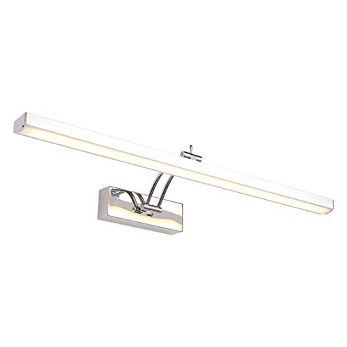 Lámpara de espejo de baño LED en acero inoxidable con luz natural de tocador 4000K