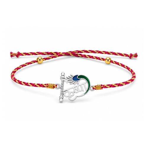 Image of CW 925 Silver Religious Designer Rakhi | Raksha Bandhan Rakhi for Brother | Gift for Men & Boys | 925 Stamp & Certificate of Authenticity