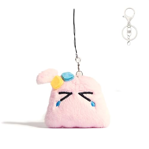Cute Octopus Keychain Backpack Pendant Rock Guitar Cosplay Plush Keychain Charm Bag Pendant Doll (Pink Guitarist)
