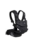 Joie Savvy Air 4 in 1 Mesh Babytrage - Atmungsaktive, ergonomische Babytrage mit 4 Tragepositionen, kühlendem Netzgewebe, gepolsterten Trägern und Lendenwirbelstütze (Kohle)