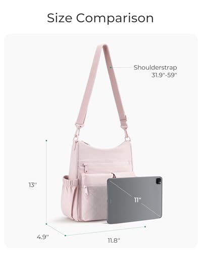 Bagsmart Crossbody Bags For Women Shoulder Bag Lightweight Nylon Purse Tote Handbag Organizer With Multi-Pocket For Travel thumb #4