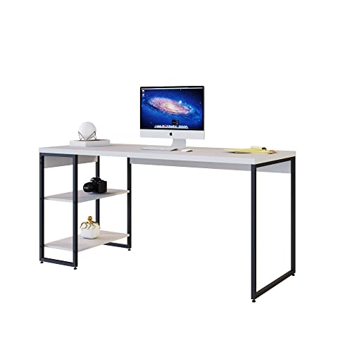 Compace Desing, Escrivaninha com Estante Baixa 2 Prateleiras 1,50m Dynamica