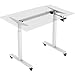 HOKO® Ergo-Work-Table Höhenverstellbarer Schreibtisch, Tischfüße Basic Grau, manuell verstellbar, für Tischplatten ab 2,5cm. Inkl. Rollen und Standfüße. Ergonomisches Arbeiten im Sitzen und im Stehen!